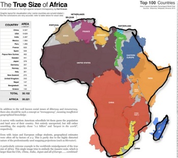 tamaño africa