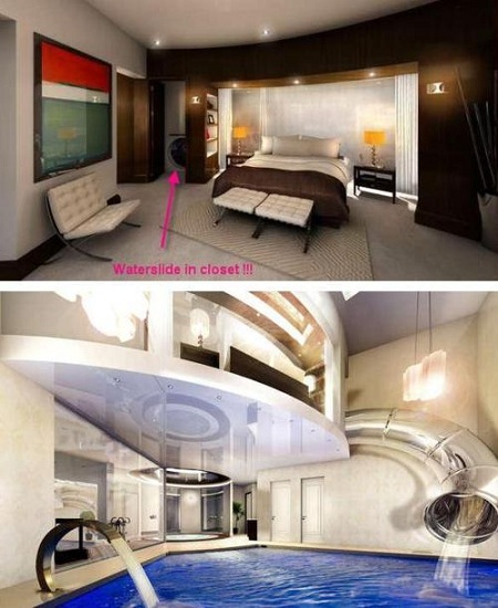 casa con tobogan