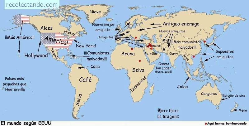 lesscoulohand: el mapa mundial